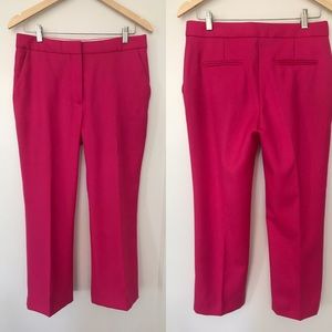 Stella McCartney deep pink wool cropped pants sz42